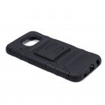 Wholesale Samsung Galaxy S6 Armor Holster Combo Belt Clip (Black)